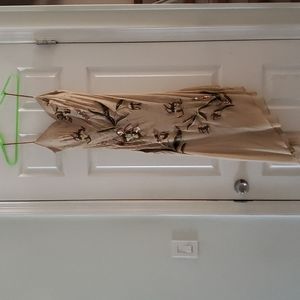 Silk Beaded cocktail dress and scarf